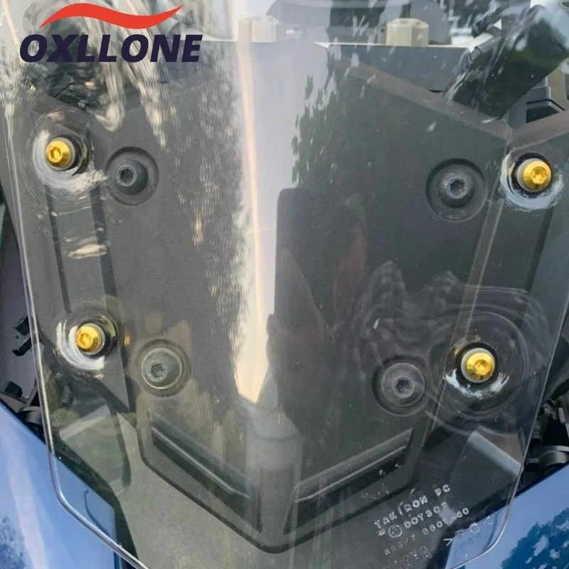 الزجاج الأمامي المسمار لياماها YZFR6 YZFR3 YZFR1 YZF R7 YZF R15 R25 R125 R1 600R R1M R1S YZF600R 10 قطعة مسامير الزجاج الأمامي هدية أطقم #5