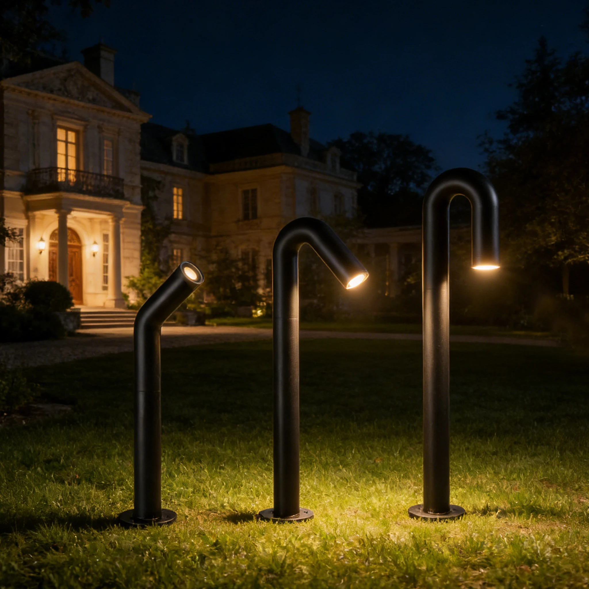 

Led Aluminum Material Retro Garden Light Garden Round Bollard Outdoor Short Pole Light IP65
