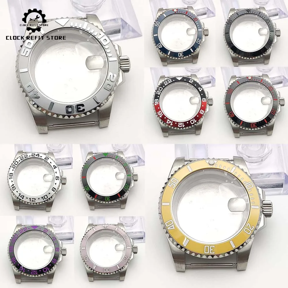 

Популярные модели: корпус 40 мм, сапфировое стекло, водонепроницаемый, корпус из нержавеющей стали 316L, подходит для механизмов NH35 и NH36, 120 щелчков.