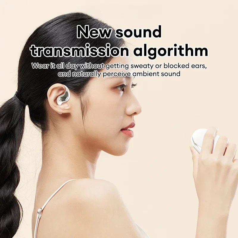 หูฟัง QINO K59 แบบเปิดหู บลูทูธ 6.0 หูฟังไร้สายพร้อม ENC ตัดเสียงรบกวน ชุดหูฟังสำหรับเล่นเกมและกีฬา สำหรับออกกำลังกายและวิ่ง