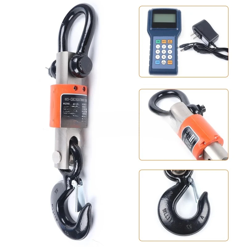 10T Wireless Digital Electronic Hanging Crane Scale Remote Control Handheld Tool W Handheld Meter