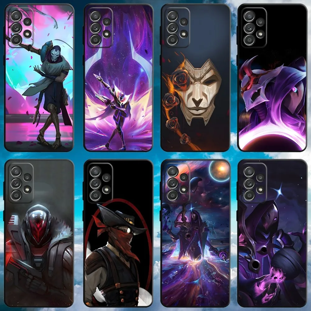 L-LOL K-Khada Jhin Virtuoso Phone Case For Samsung S21,S22 Ultra,S20,S30 plus,S22 plus,S23,S30 ultra 5G Soft Black Cover