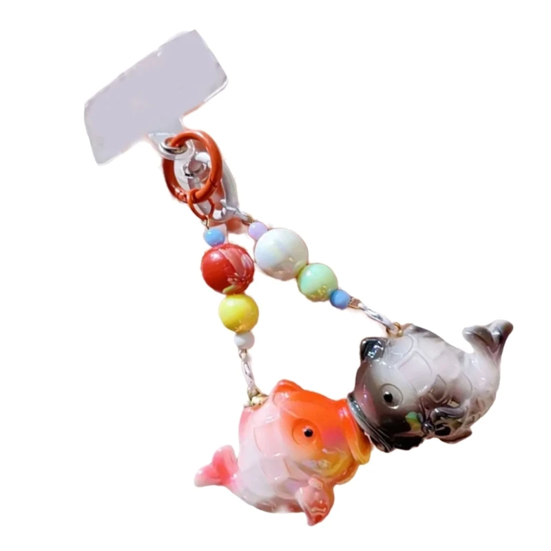 Portable Kiss Fish Keychain Accessory Delicate Fish Pendant Key Rings Delicate Kiss Fish Keychain for Couples