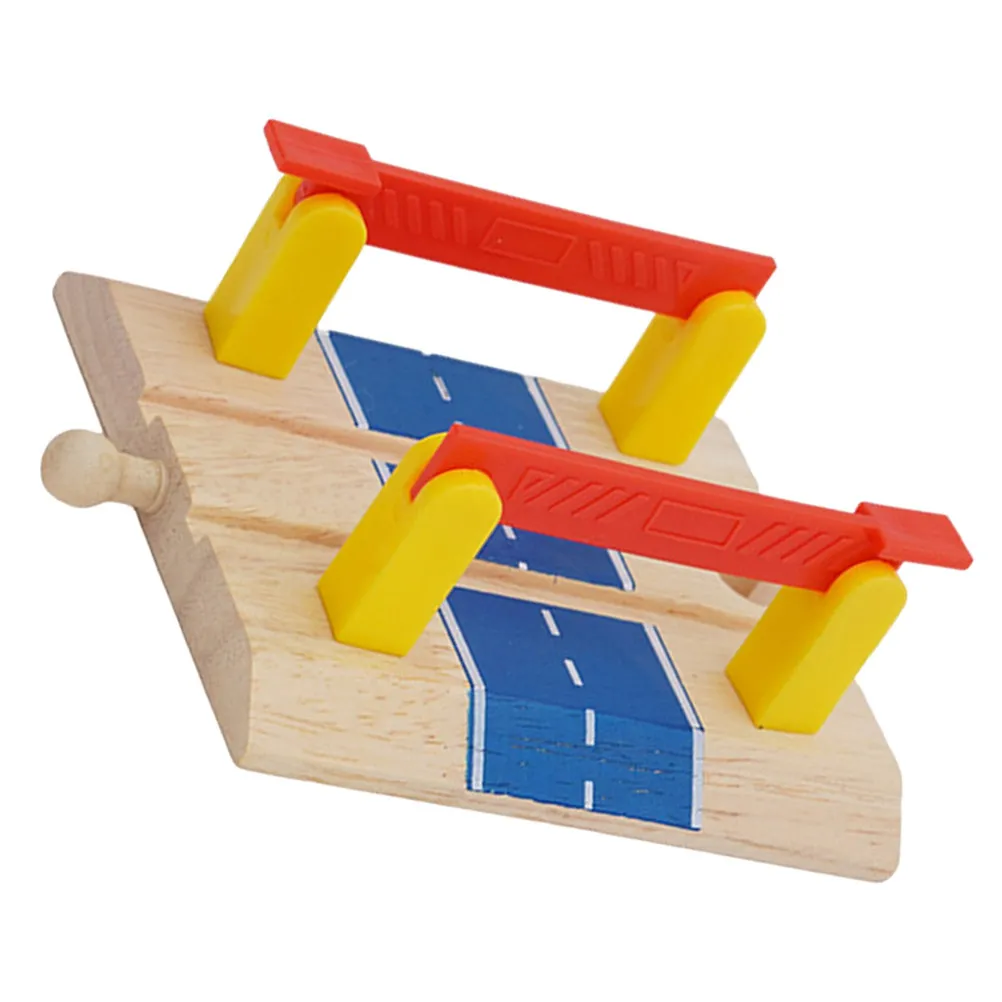 

Train Track Railing Barrier DIY Simulation Railway Road Block Plaything Decorative Railway Barricade for Creative Play and Motor