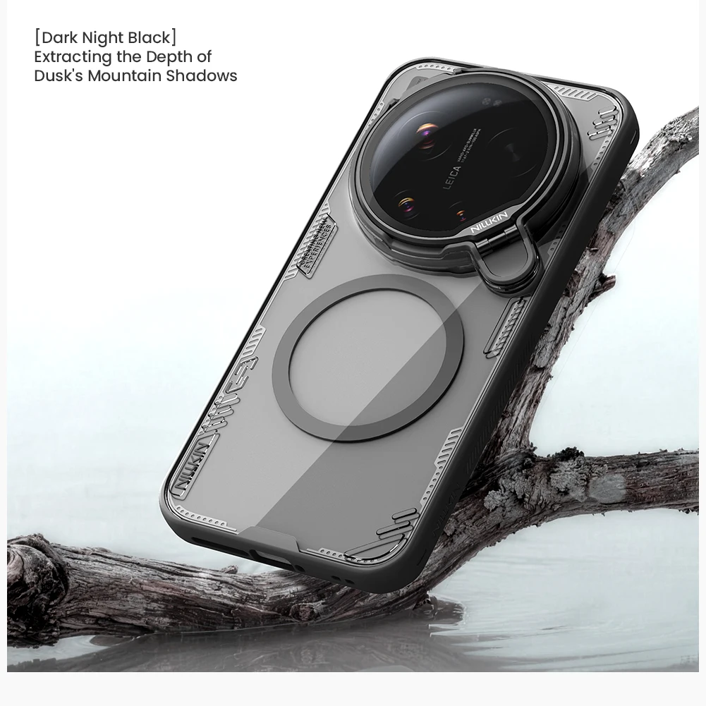 

Для Xiaomi Mi 17 Ultra 5G: Магнитный чехол Nillkin Iceblade с защитой камеры и подставкой, задняя крышка для телефона