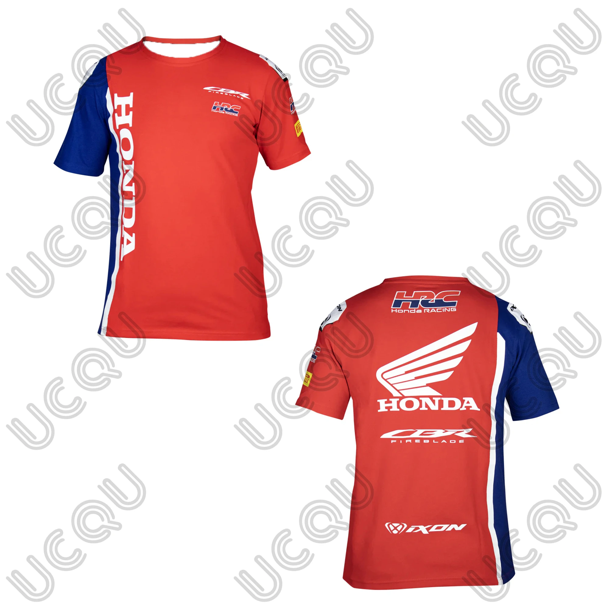 

2025 New Men Honda HRC Racing Graphic Print T-Shirt Quick-Drying Casual Honda Short-Sleeve Men Women Motorcycle Top Clothing