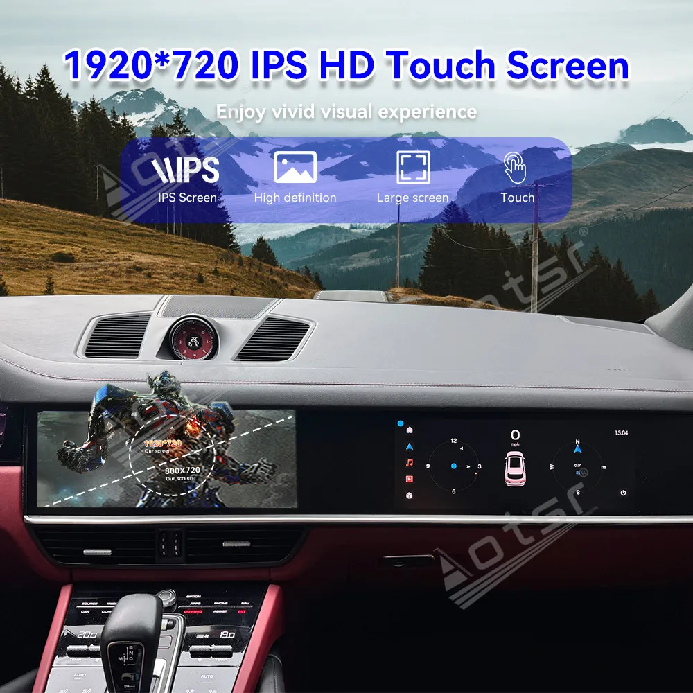 

Dual 12.3‘’ Android 14 Carplay For Porsche Cayenne 2018-2023 GPS Navigation Car Radio Touch screen Auto Stereo Car Accessories