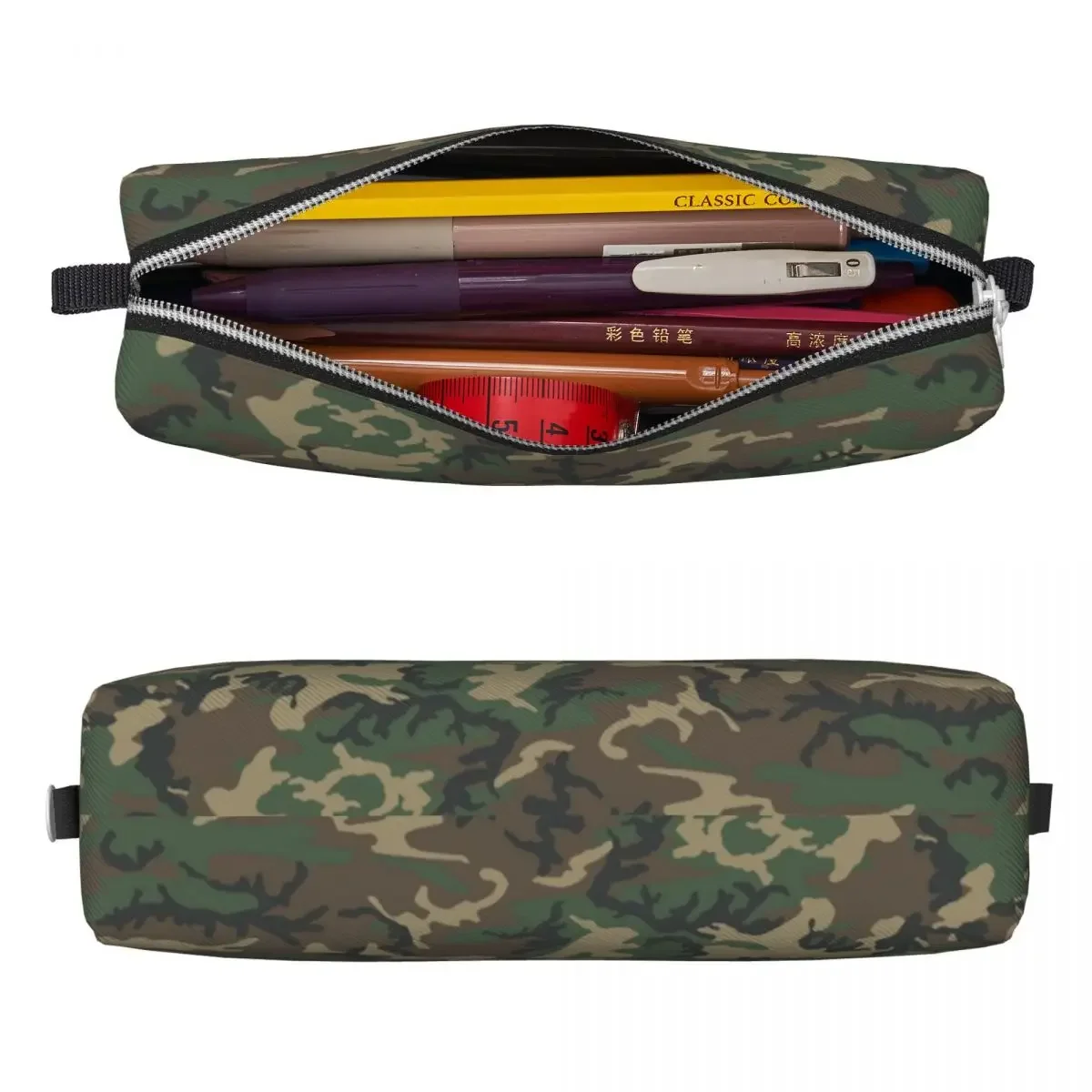 Army Camouflage Pattern Pencil Case Creative Jungle  Camo Pen Box Bag Student Large Storage Office Gift Pencilcases