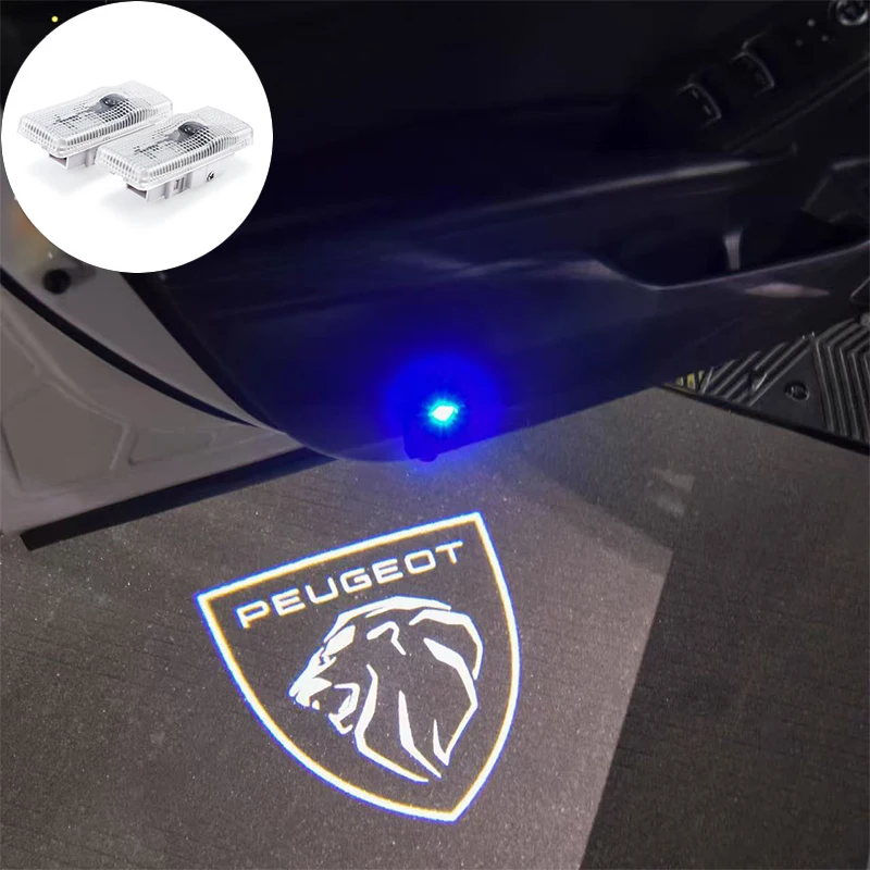 Peugeot Door Projection Welcome Ambient Light For New Peugeot 208 3008 206 308 307 207 407 508 2008 5008 301 406 408 607 4008