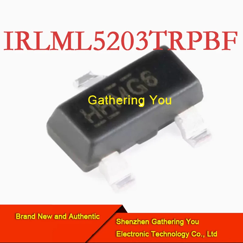 IRLML5203TRPBF SOT-23 MOSFET MOSFT P-Ch -30V -3A 98mOhm 9.5nC Log Lvl Brand New Authentic