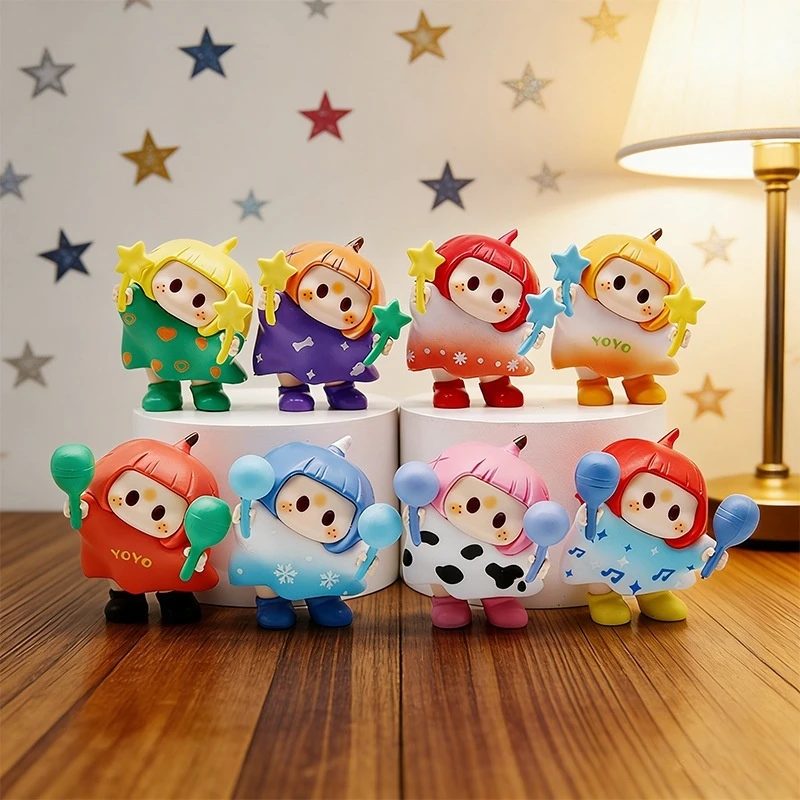 

Popular Yoyo Sauce Right Cute Crooked Head Series Blind Box Icon Box Trendy Play Handmade Ornament Birthday Gift for Women