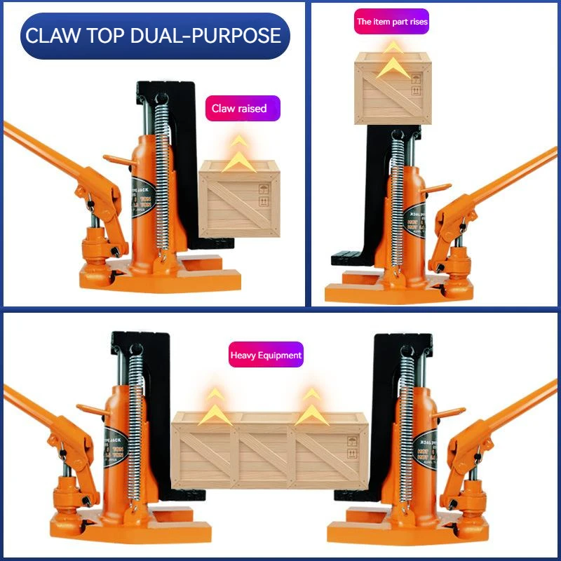 MHC5T Claw Hydraulic Jack Tools Hydraulic Lifting Machine Hydraulic Jack Hook Jack Bold Spring No Oil Leakage Top Load 5T 1PC