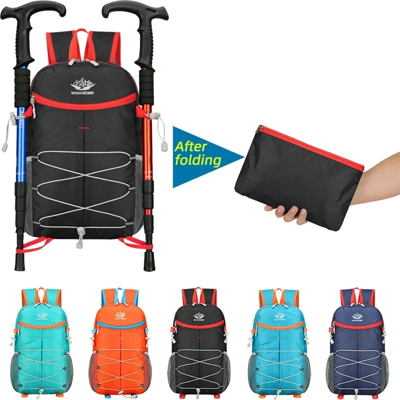 

21L Portable Foldable Backpack Folding Mountaineering Bag Ultralight Outdoor Climbing Cycling Travel Knapsack Hiking Daypack