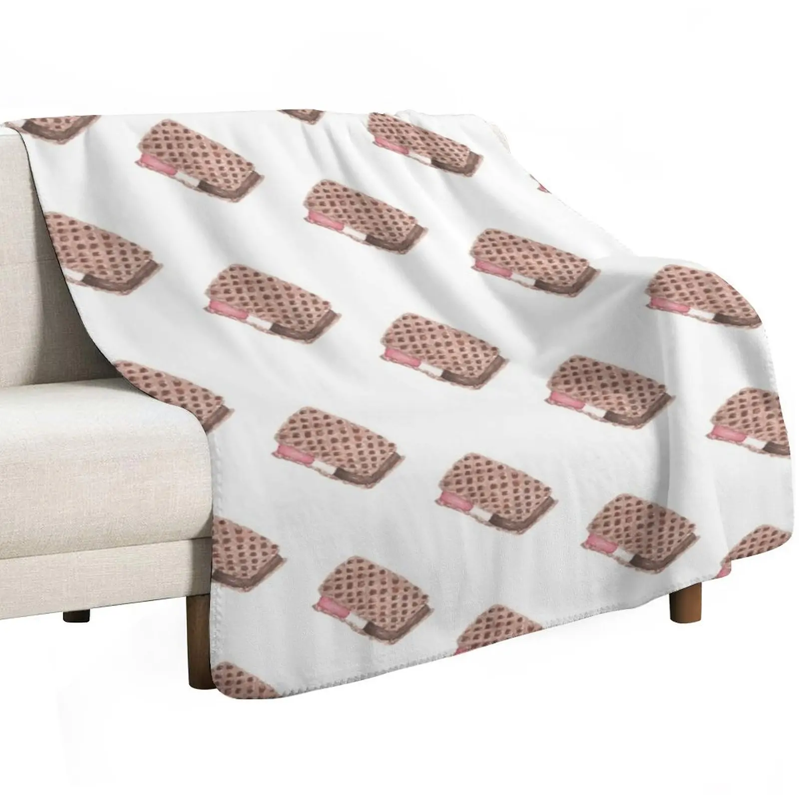 Ice cream sandwich Throw Blanket Cute Beach cosplay anime Thermal Heavy Single Blankets
