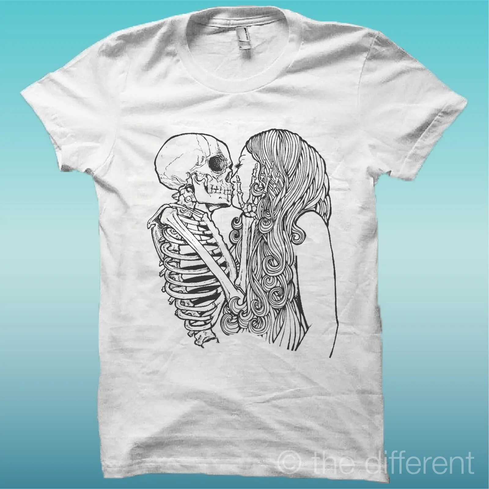 

Skeleton Kiss Girl T-Shirt The Happiness Is Have My New