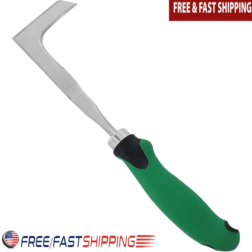 

Heavy Duty Stainless Steel Crack Weeder 12 Inch Weeding Sickle Garden Tool Durable Handle Ergonomic Design No Assembly Required