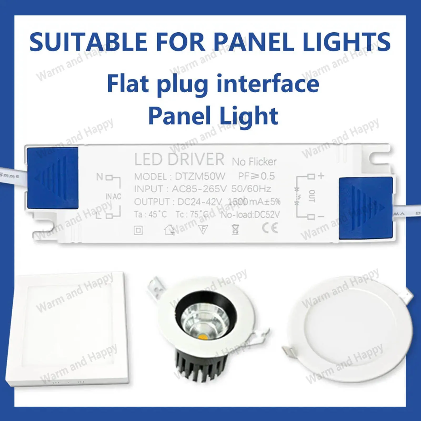 Imagem -06 - Led Adaptador de Alimentação 10w 20w 30 40w 50 Transformadores de Iluminação Dc2442v Ac85265v Luzes do Painel para o Motorista do Diodo Emissor de Luz sem Cintilação