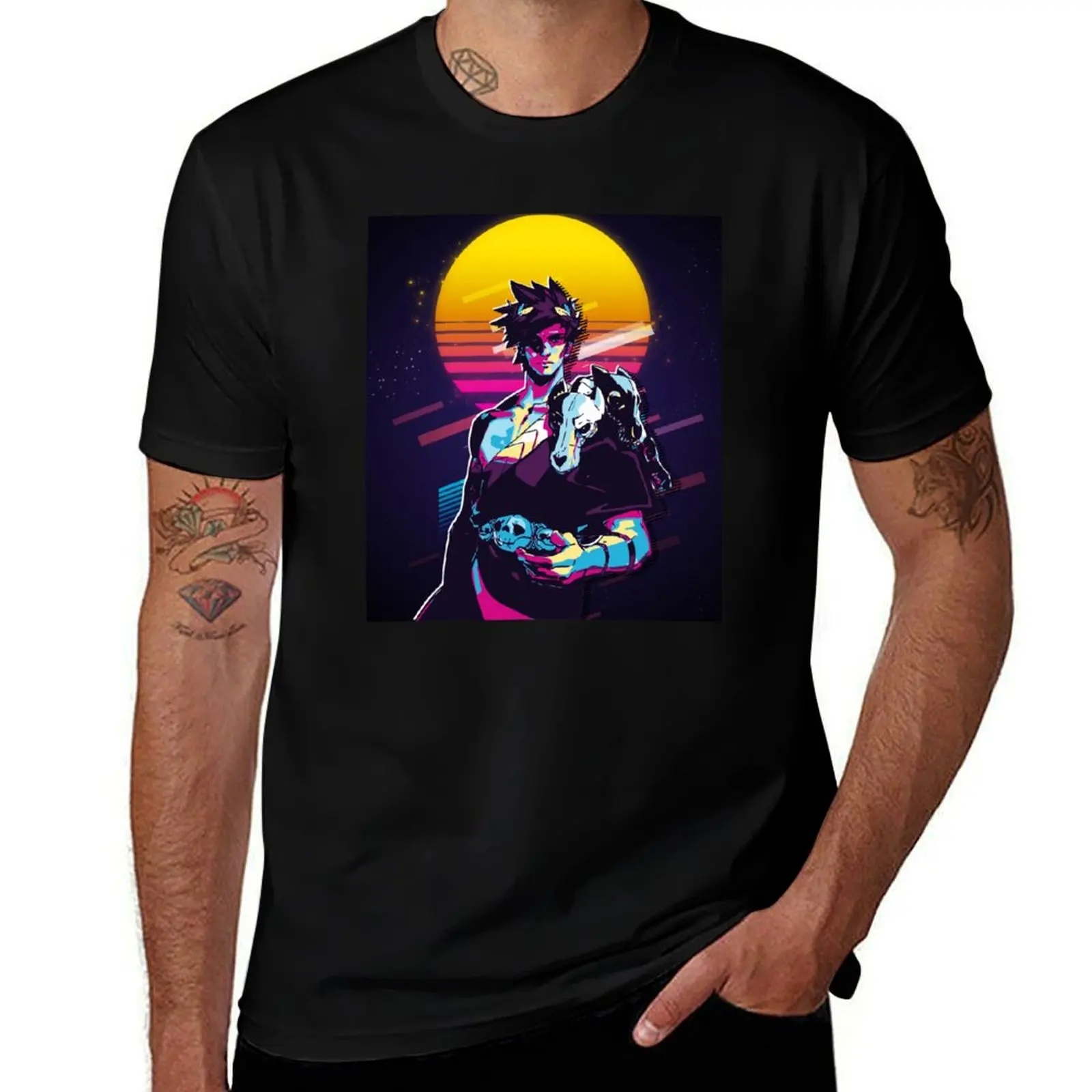 

Zagreus - Hades (80s Retro) T-Shirt mens graphic t shirts cotton t shirts man 100%
