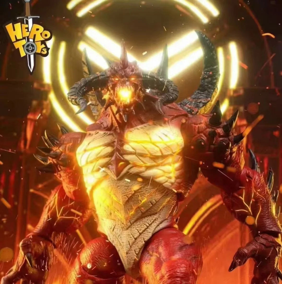 29cm 1/10 pulgadas Herotoys Hell Big Devil Anime película modelo para figuras acción Pvc Anime modelo juguetes para niños regalos caja Original