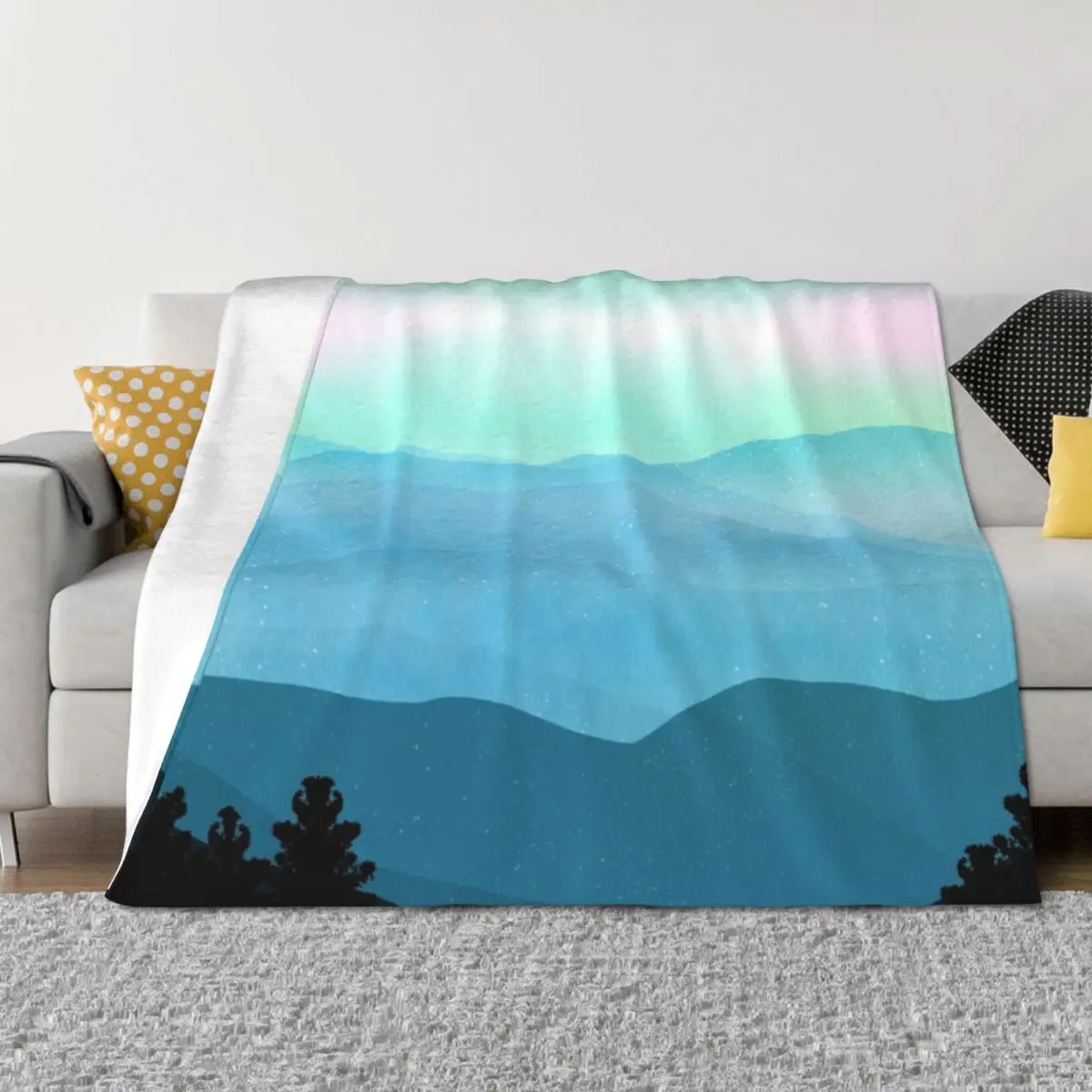 

The Great Smoky Mountains Throw Blanket Beautifuls heavy to sleep Retros Soft Big Blankets