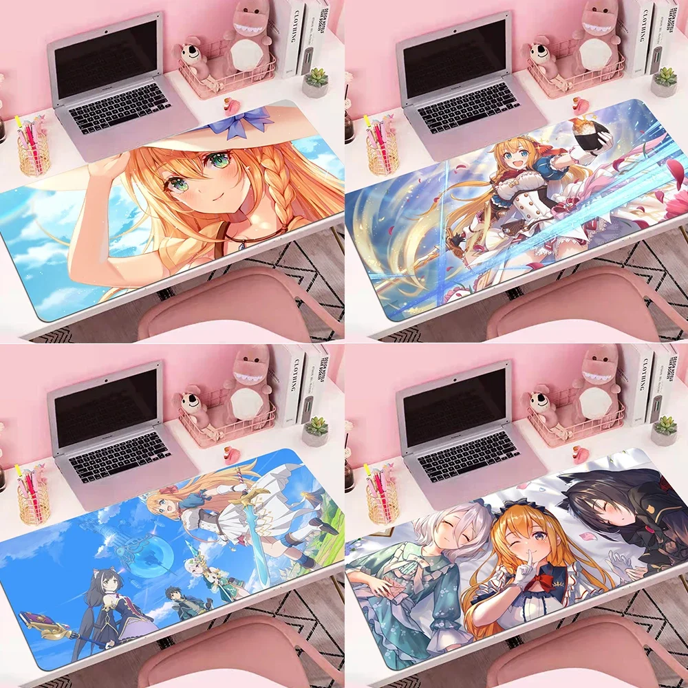 Gaming Mousepad Gamer Large Mouse Mat Princess Connect Re Dive Mouse Pad Computer Mousepad Carpet Rubber Mause Keyboard Desk Mat