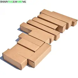 100pcs 2.6x2.6x8.7cm Kraft Paper Box DIY Lipstick Perfume Essential Oil Bottle Packaging Boxes GIFT PARTY FAVOR Package
