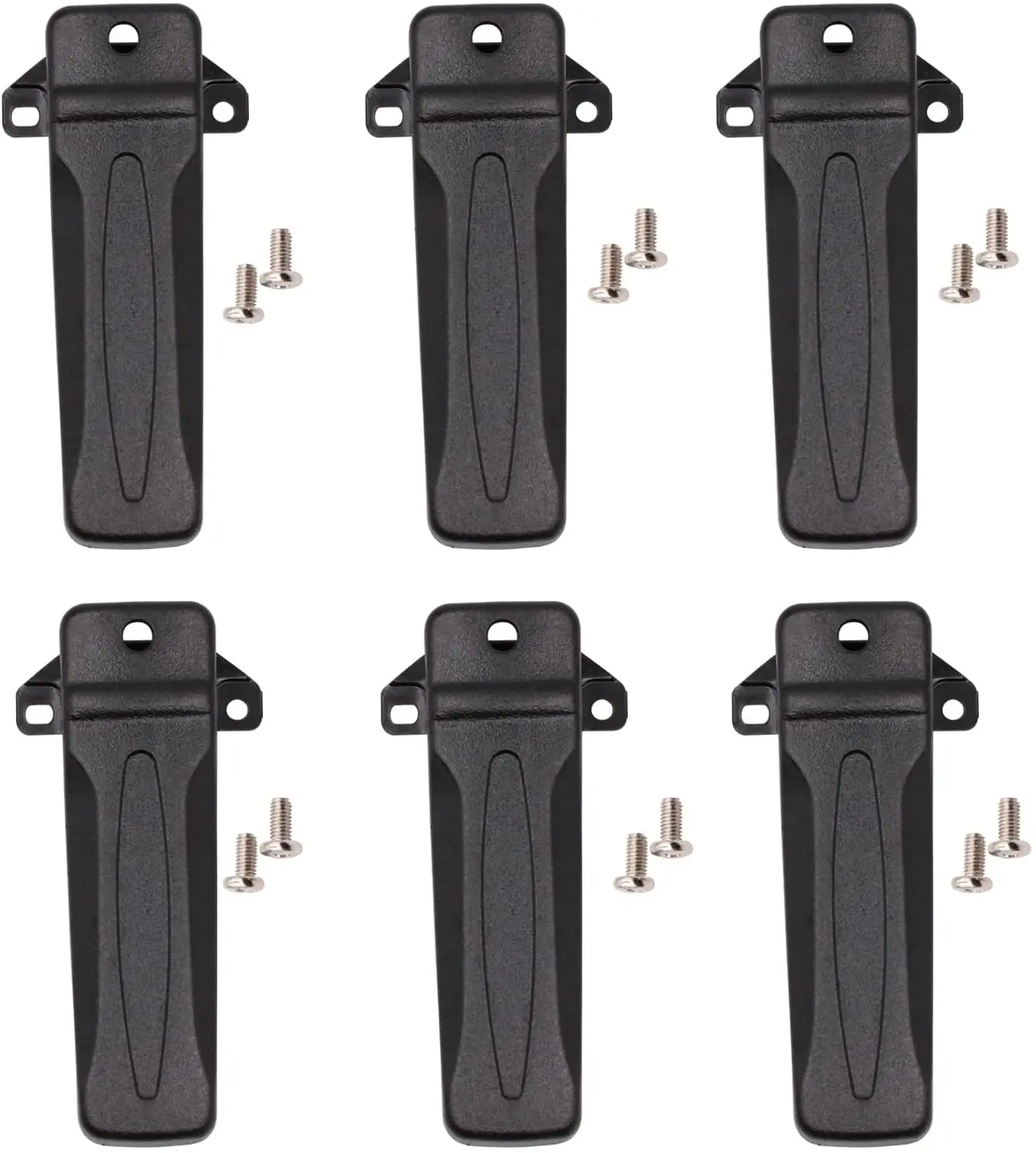 6 Pack KBH-10 Remplacement Clip Ceinture pour Kenwood TK260G TK-272G TK-388G TK-2100 TK-2118 TK-3206 TK-3207 Radio