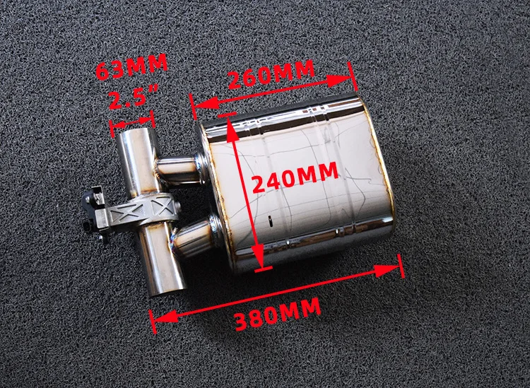 Modified middle inlet bilateral outlet electric remote control variable exhaust valve middle inlet and outlet el