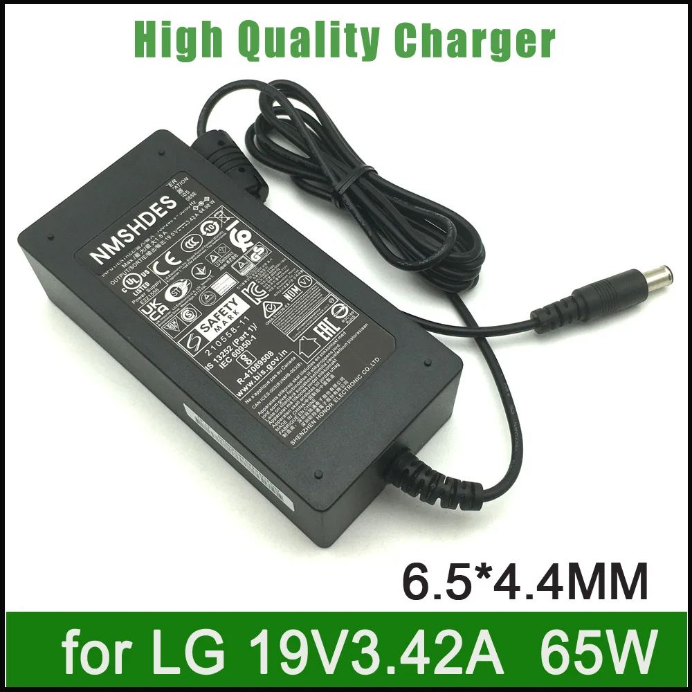 Оригинальный адаптер переменного тока 65 Вт для LG 43MU79 34UM64 34UM69G-B зарядное устройство для монитора 19 в 3,42 А источник питания