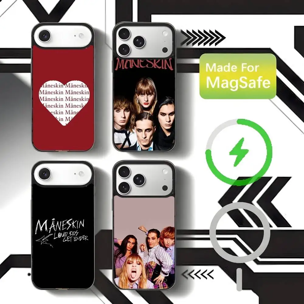 

Rock Band Maneskin Rush Phone Case For iPhone 17,16,15,14,13,12,11,Pro,Max,Plus,Mini,SE4,E Magnetic Magsafe Wireless Charging