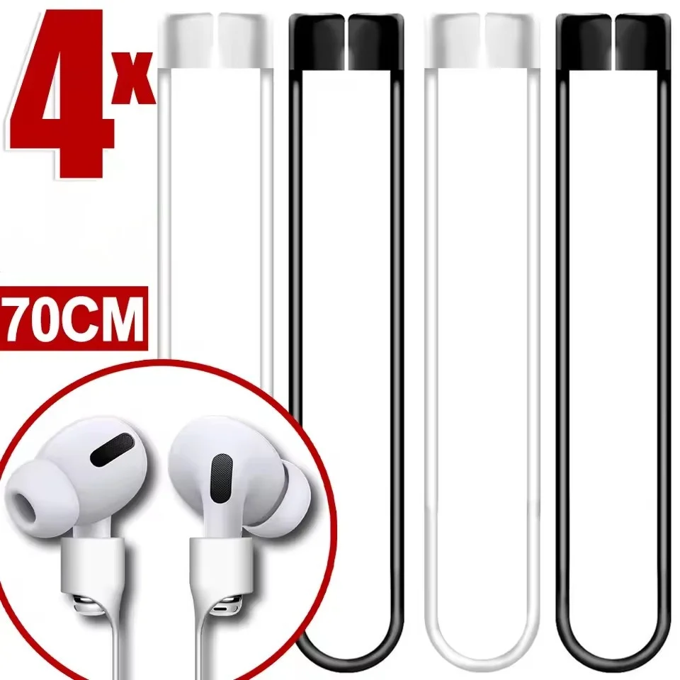 Anti-Lost Silicone Earphone Rope Holder Cable For AirPods 3 2 1 Pro Wireless Bluetooth Headphone Neck Sports Strap Cord String