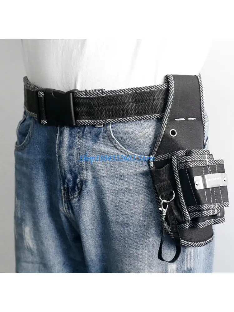 

Sturdy Nylon MultiPocket Tool Belt Carriers Waist Bag Pack For Carrying Hammer