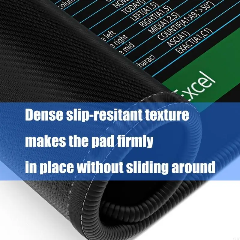 حصيرة كمبيوتر nonslip مع excels واختصار Word Pad for Office K1KF