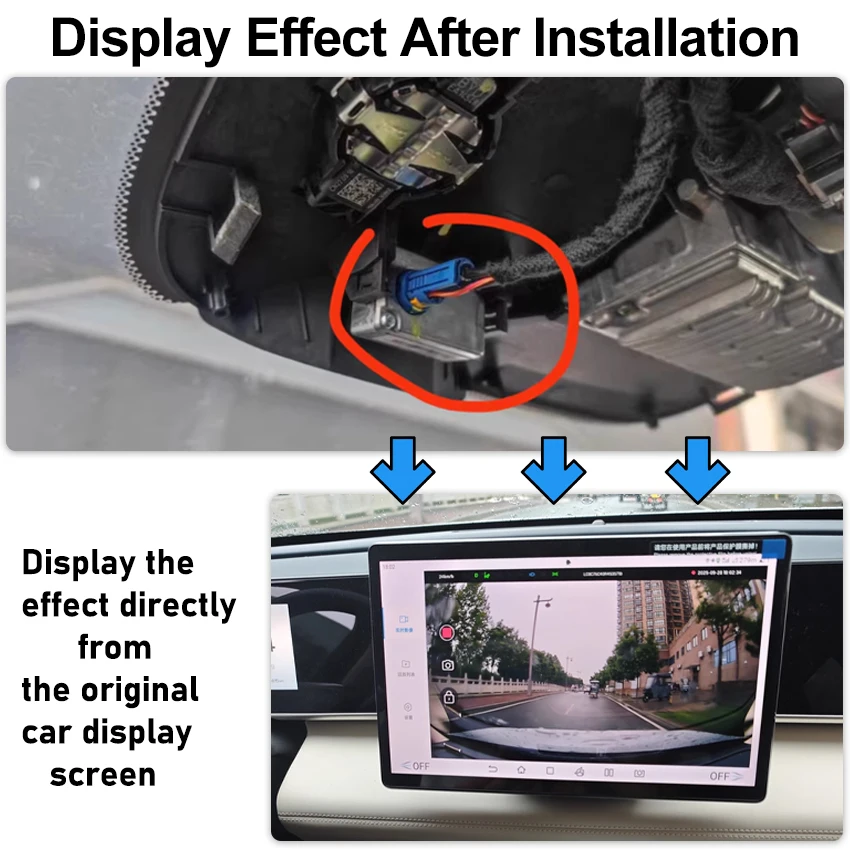 For BYD Act 3 Atto 3 Yuan Song Plus Tang Ev Dolphin Car Drive Recorder DVR Road GPS Camera Mounted ADAS Dash Cam With Cable