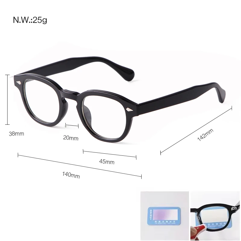 Vintage Klinknagel Schildpad Ronde Optische Bril Mannen Vrouwen Klassiek Koreaans Blok Blauw Licht Brillen Gafas De Lectura Mujer Ps22713