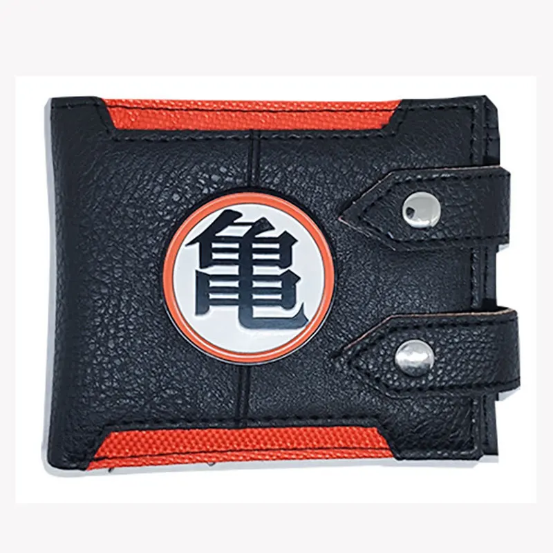 Dragon Ball Anime Figures Goku Foldable Wallet Women Men Card Clip Bag Children Cartoons Cosplay PU Coin Purse Birthday Gifts