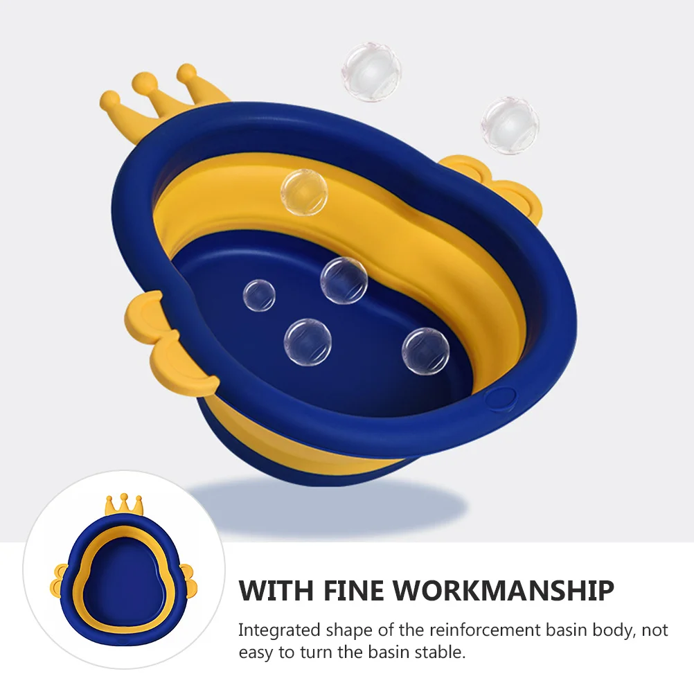 حوض وجه الطفل المحمول خفيف الوزن وسعة كبيرة للأطفال، تصميم كرتوني متين للرضع، حوض غسيل صغير من البولي بروبيلين #3