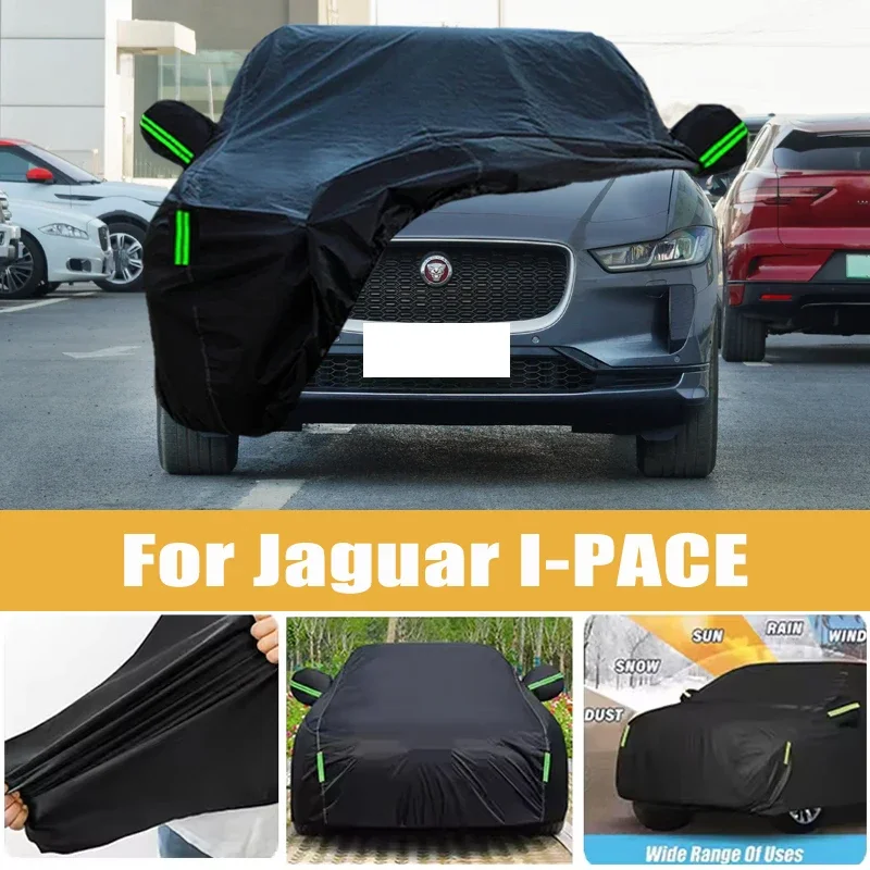 

For Jaguar I-PACE Full Car Cover Four Seasons Outdoor Sun Anti UV Rain Snow Dust Protection Oxford Cloth Accessories