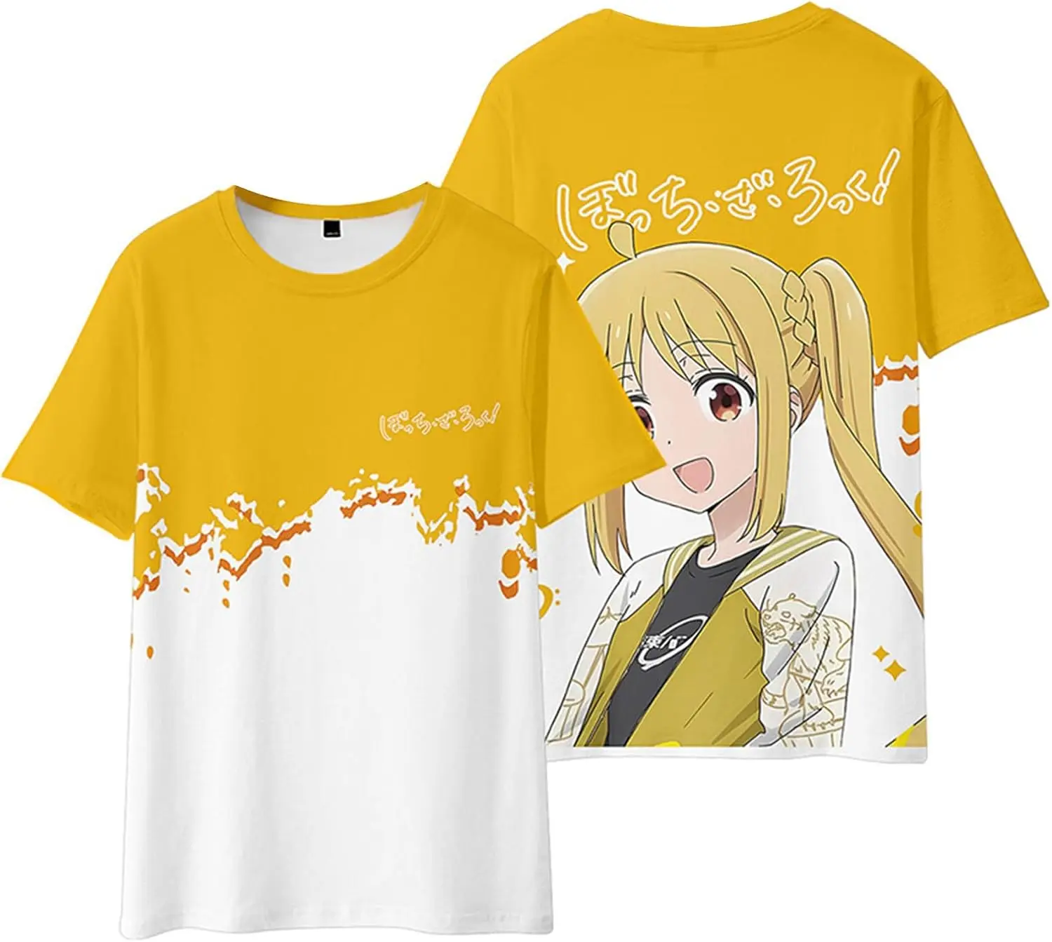 BOCCHI The Rock Gotou Hitori Ijichi Nijika تي شيرت الطرفية الثانوية انمي ياباني ملابس الصيف