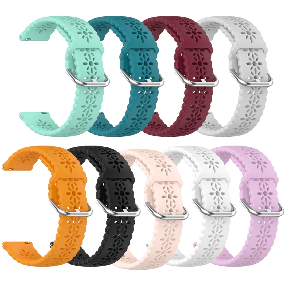 Garmin Approach S50 S42 S40 S12/Forerunner 165 645 265 255 밴드 Vivoactive/Active 6 5 Venu 3 Correa 용 20mm 22mm 실리콘 스트랩