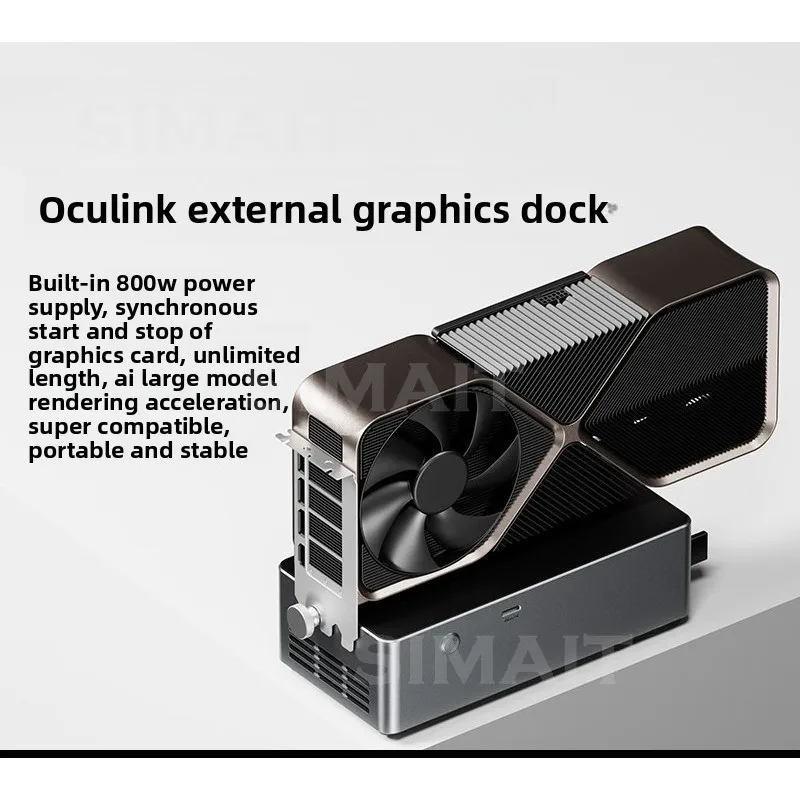 Graphics Card Dock OCulink Interface External Graphics Card Dock Built-in 800W Power Supply External Lossless