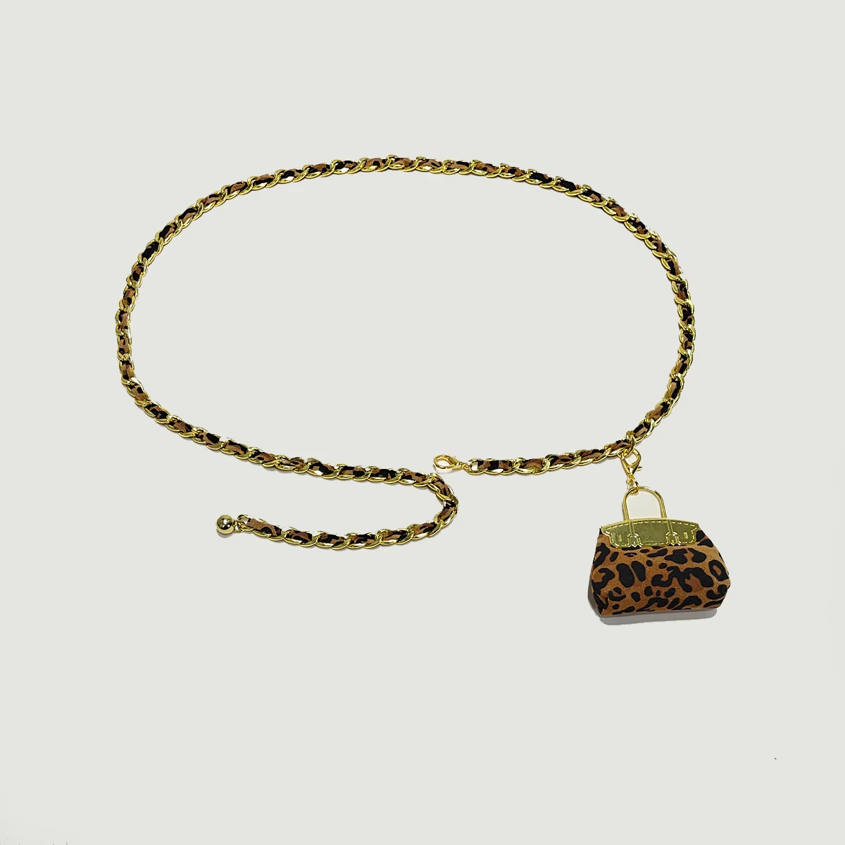 جلد الغزال سلسلة الخصر حقيبة حزام الكتف المرأة حقيبة بحزام الخصر المحفظة موضة الخصر حقيبة انفصال اللعب حزام الخصر #4