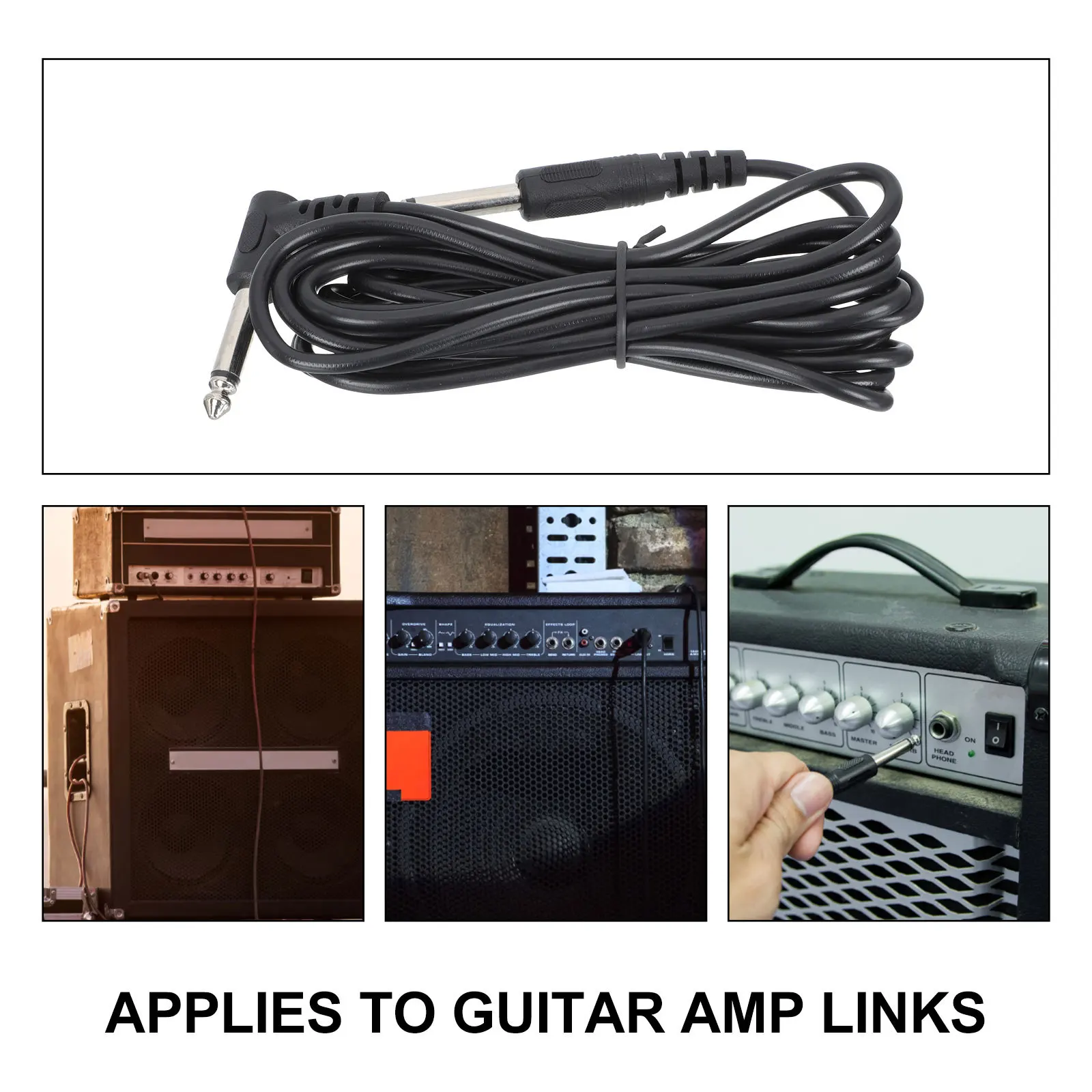 Câble Audio pour guitare 6.35mm, 3 pièces, câble de connexion universel pour haut-parleur et amplificateur, cordon de Transmission de Signal Audio fiable