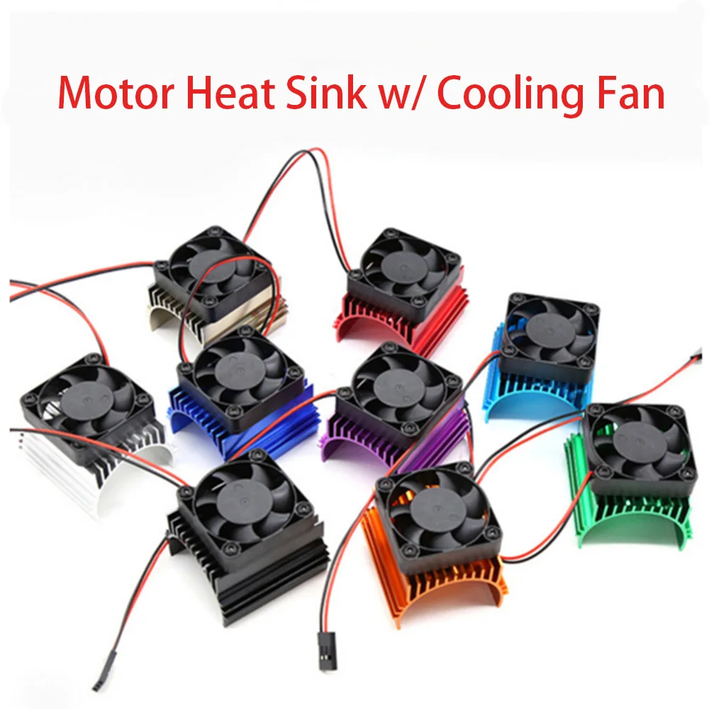 

Universal RC Car Motor Heat Sink w/ Cooling Fan for diameter 40/42mm motors or 1/8 RC cars