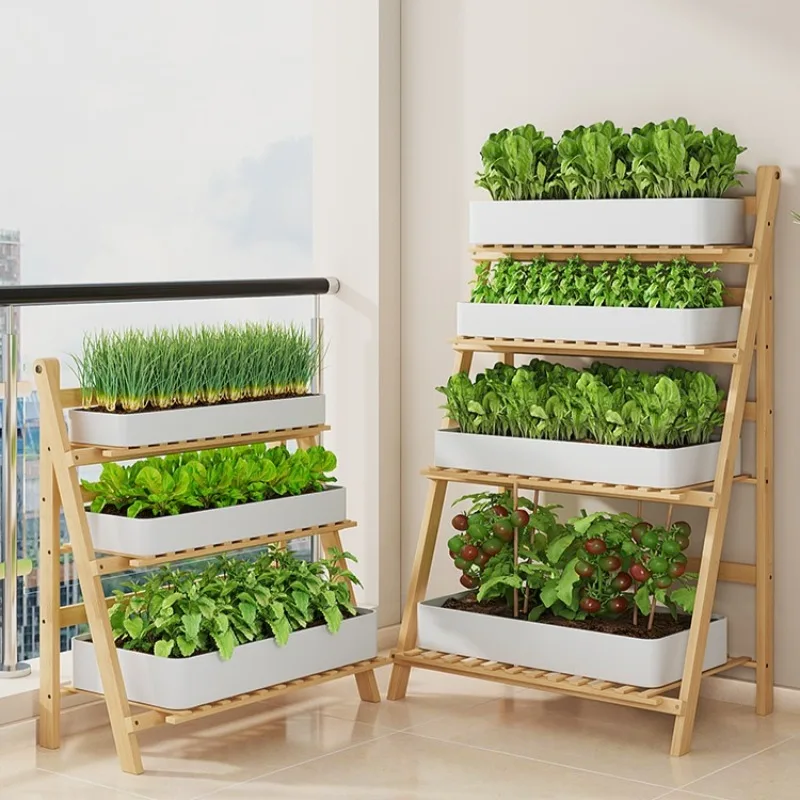 Tiered Flower Stand Folding Plant Rack Multi-layer Display Shelf Easy Floor Organizer for Succulents Potted Plants Home Balcony