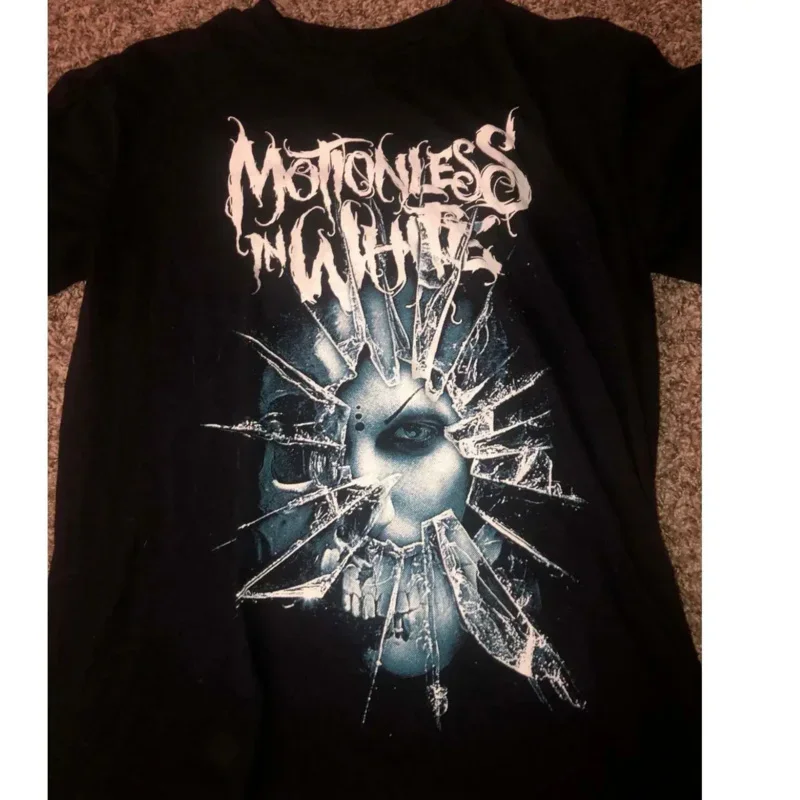 Motionless In White Horror Graphic T-Shirt Short Sleeve Black Men S to 5XL long or short sleeves