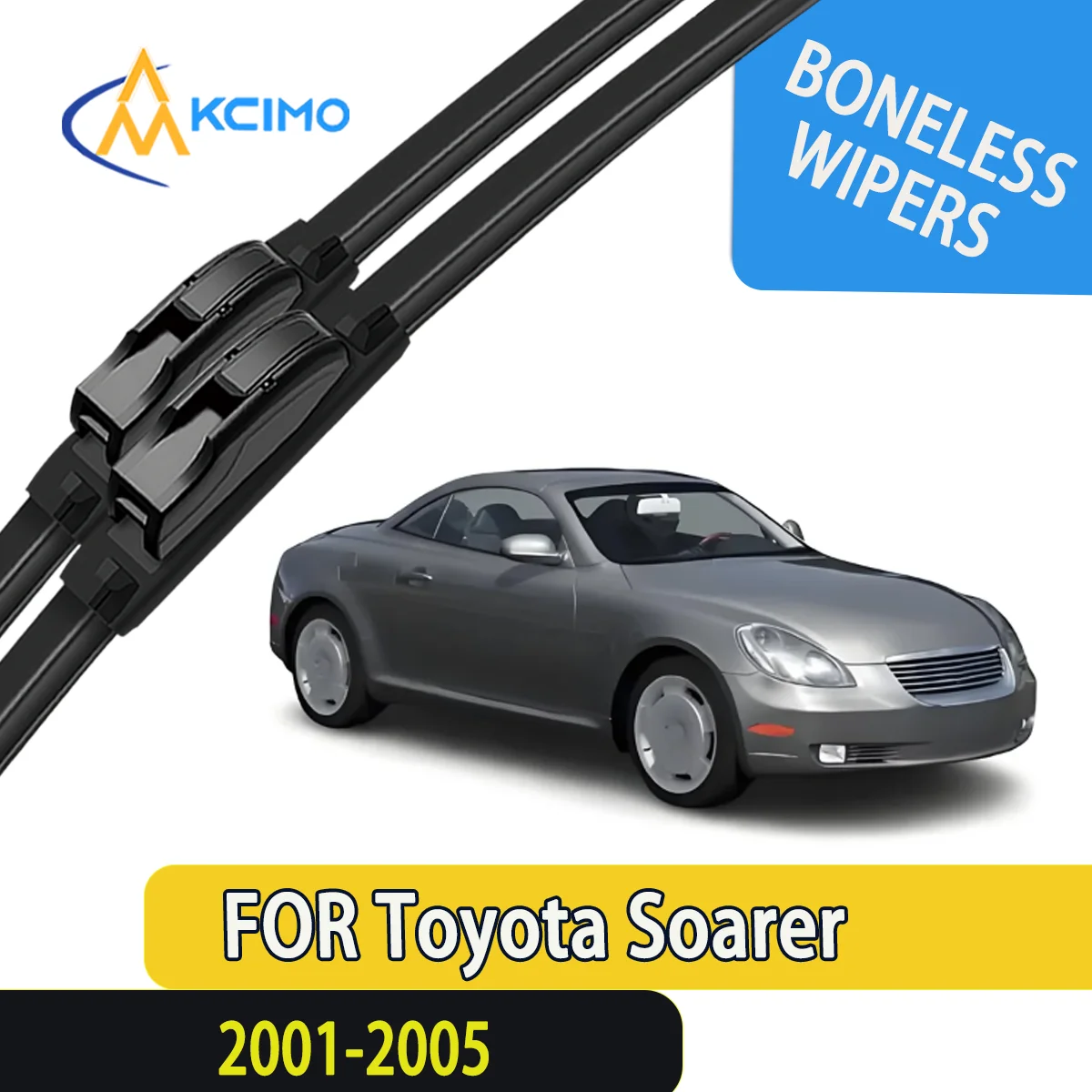 

KCIMO 2PCS New Front Windshield Wiper Blade for Toyota Soarer Z40 2001-2005 Lexus SC (Z40) Front Windshield Auto Wipers Blade