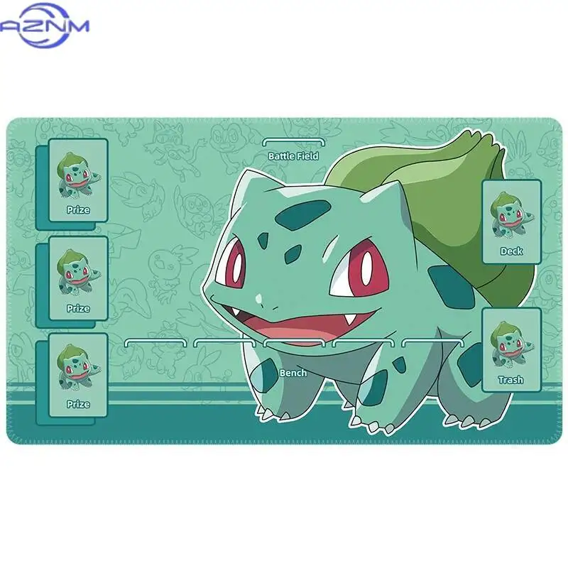 Classic Pokemon Single Character TCG Playmat, Waterproof Non-Slip Mouse Mat for Tabletop Card Gaming