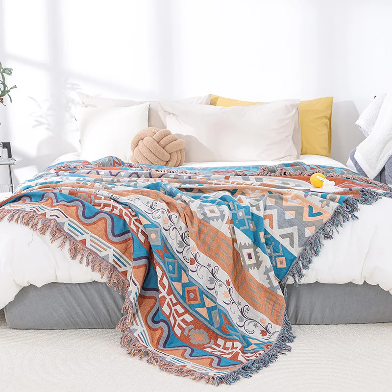 

Tassel Pure Cotton Multi-layer Gauze Towel, Summer Cool, Summer Double Air Conditioning, All Cotton Summer Nap Blanket