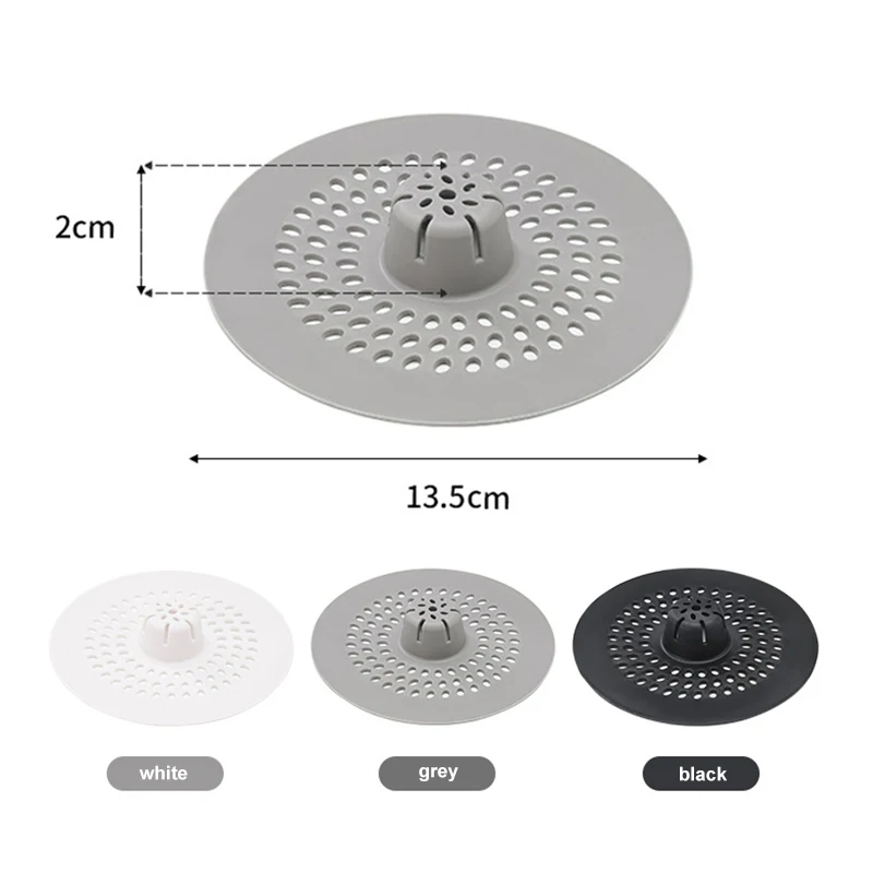 Anti-blocking Silicone Floor Drain Sticker Bathroom Sewer Hair Filter Drain Cover Floor Drain Mat for Kitchen Anti-cockroach - view 5